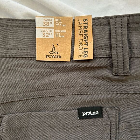 prAna® Brion Pants II – Trousers for Men, Dark Iron, size 38 x 32, NWT - Picture 11 of 12